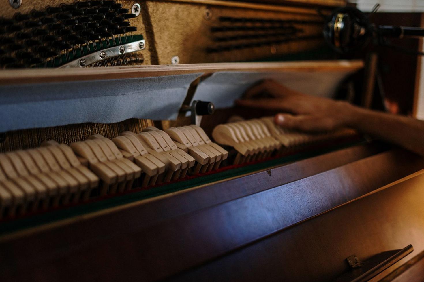Piano interior mechanics